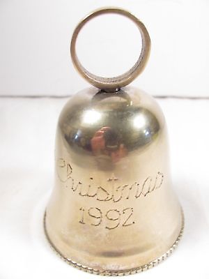 INTERNATIONAL SILVER Christmas 1992 Bell / Hand Made / Silver Plated