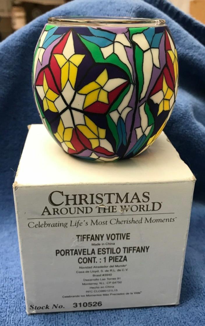 HOUSE OF LLOYD Christmas Around the World Tiffany Candle Votive 310526