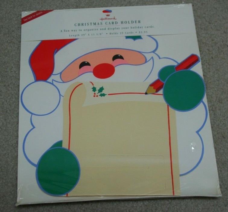 New! Hallmark Santa Christmas Card Holder