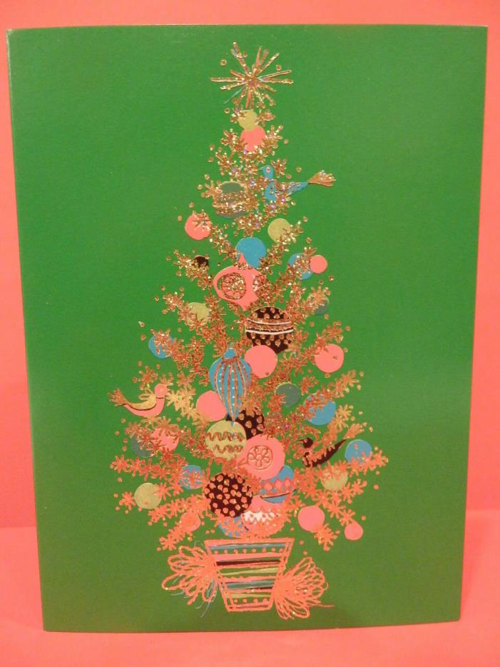 Metropolitan Museum of Art Christmas Card: Golden Christmas Tree. 15 cards
