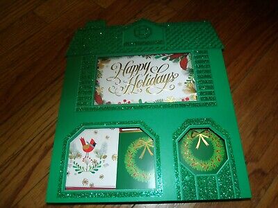 Hallmark Christmas Cards Happy Holiday 3D Keepsake Collectible Box of 24