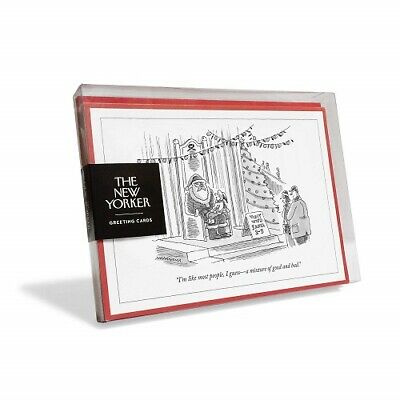 The New Yorker Christmas Cartoon Mixture of Good & Bad Holiday Cards (Box of 8)