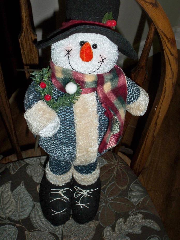 Merry Christmas Happy Holidays Standing Snowman 20
