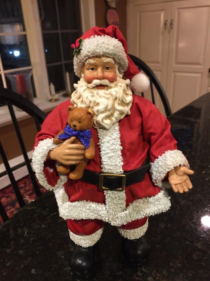 Possible Dreams Clothtique 1999, Santa holding a Teddy Bear, No Box