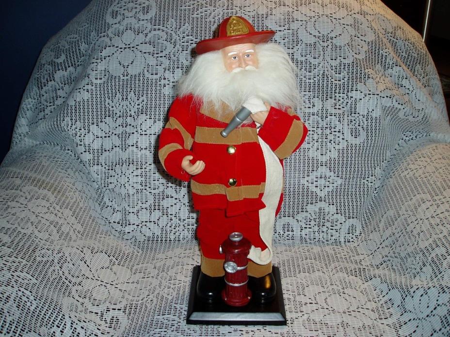 ST. NICHOLAS SQUARE COLLECTION ST. NICK to the RESCUE FIREMAN CHIEF FIGURINE 17