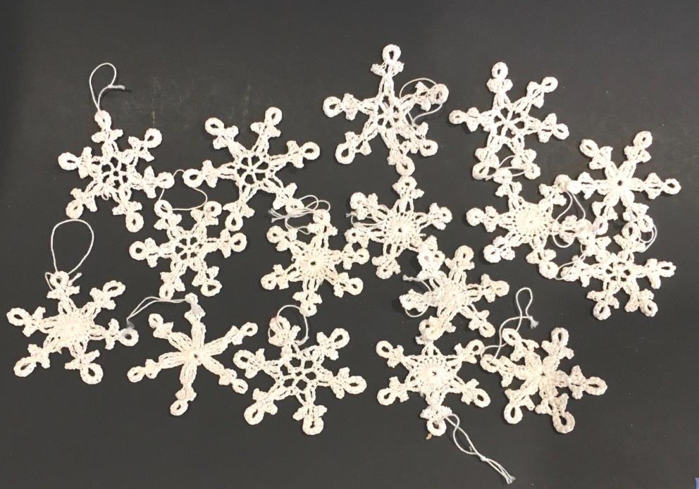 White Crochet & Starched Snowflakes  3