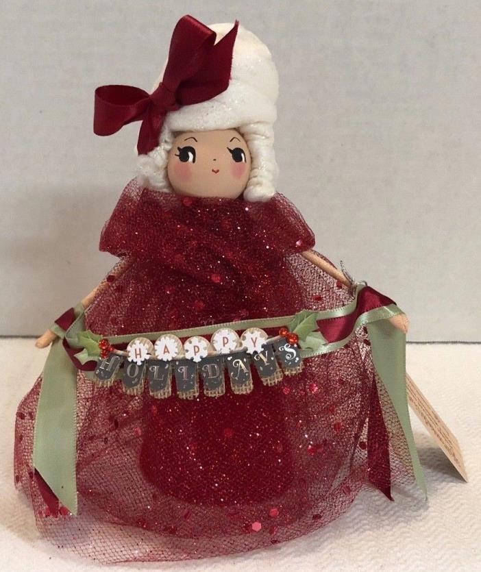 Handmade MARIE ANTOINETTE Doll Tree Topper Ornament by Sugar Cookie Dolls, SC