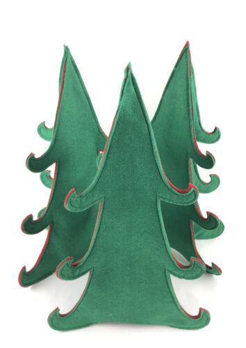 LOT of 3 - Felt Christmas Trees 16