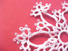 TATTED SNOWFLAKES White (14) Holiday Christmas Special 4 by 4