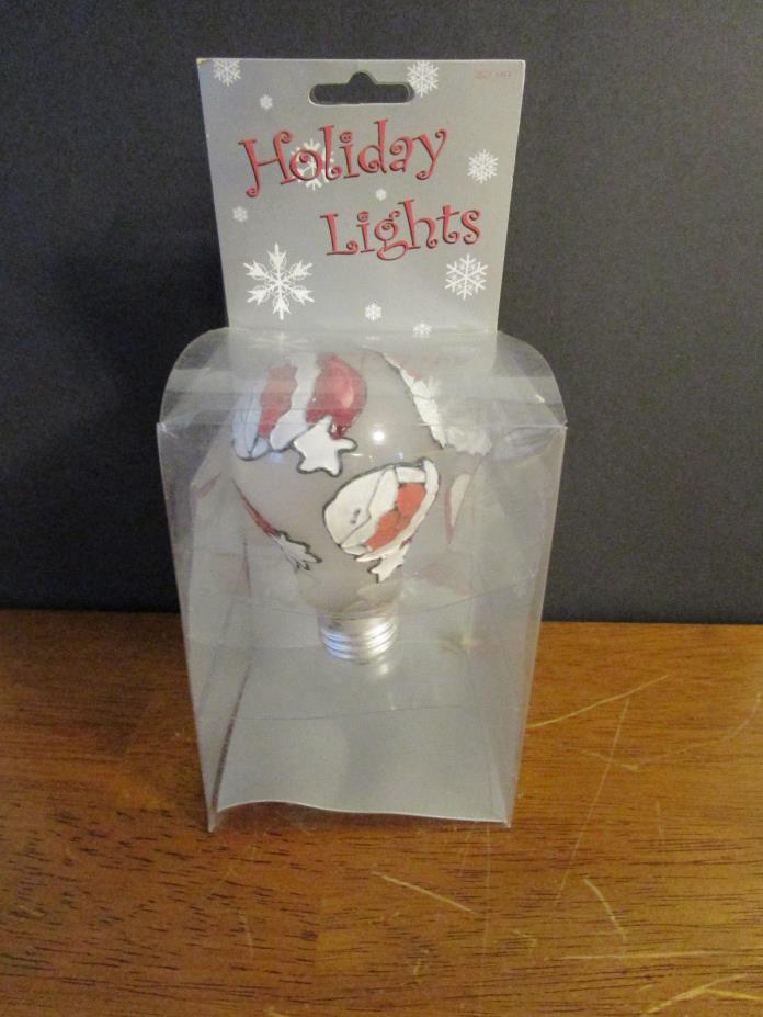 Holiday Lights Santa Light Bulb NIB