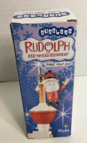 Bubblers Rudolph red-nosed reindeer Santa Bubble Night Light