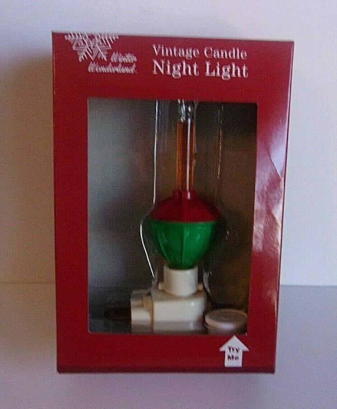 Christmas Bubble Night Light Vintage candle Winter Wonderland
