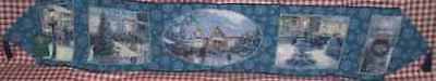 Thomas Kinkade BRAND NEW “Christmas Collage” Table Runner