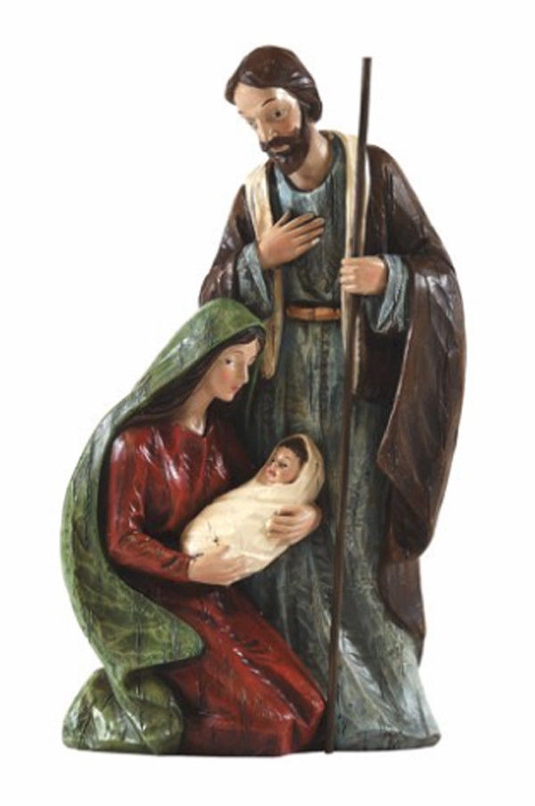 Wood Look Christmas Holy Family Nativity Indoor Holiday Decor