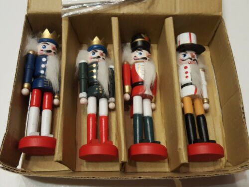 Set of 4 Toy Soldier Nutcracker 4-5/8