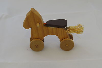 Wood Hobby Horse Collectible Christmas Ornament