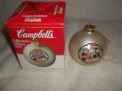 1999 Campbell's Soup Happy Holiday Ornament Collector's Edition.