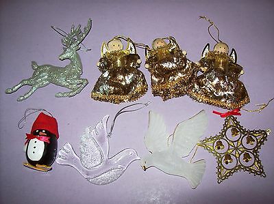 Lot of 8 Christmas Ornaments