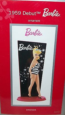 Barbie Xmas Barbie doll Ornament 1959 Debut American Greetings holiday decor new