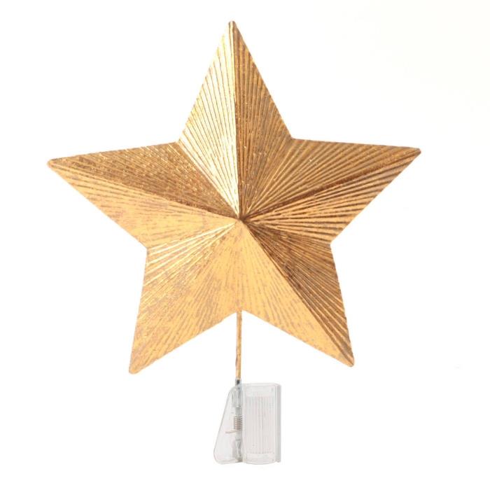 Star Tree Topper Gold Textured Foil Unlit Christmas Holiday Wondershop Target