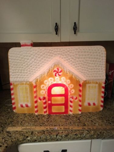Vintage Featherstone Union Ginger Bread House Blow Mold Lighted