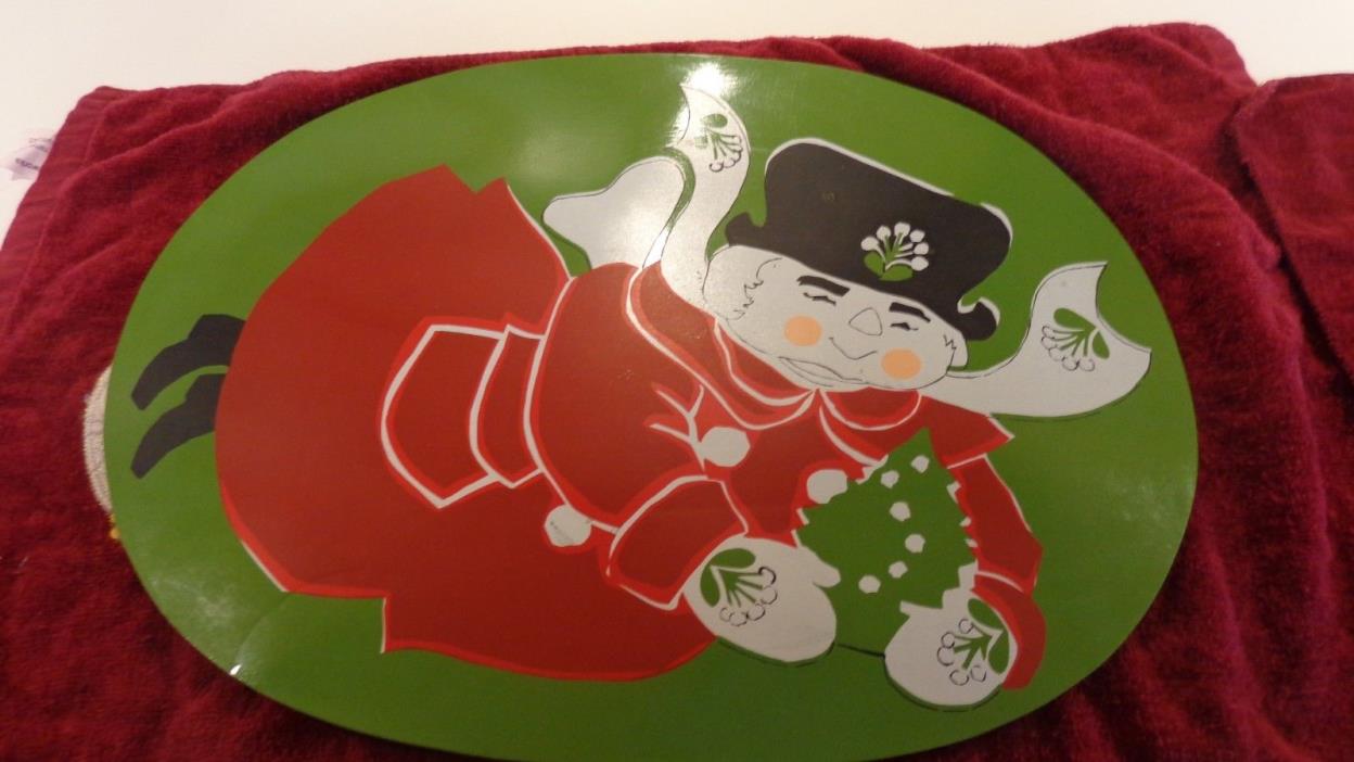 VINTAGE MARSHALL FIELD'S UNCLE MISTLETOE PLACEMAT WITH MARKS