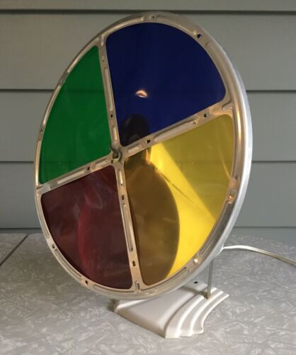 Original Vintage 1950-60’s Rotating Color Wheel - Aluminum Tree Light