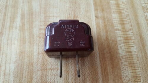 Vintage Winker Bakelite Christmas Light Plug works
