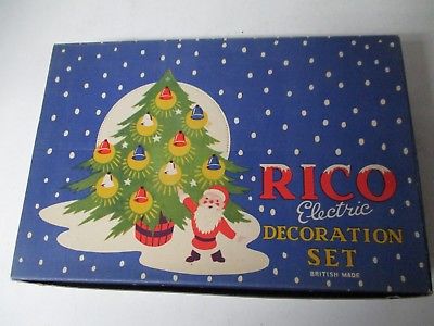 RICO LANTERNS Christmas Light Set - England - Original Box