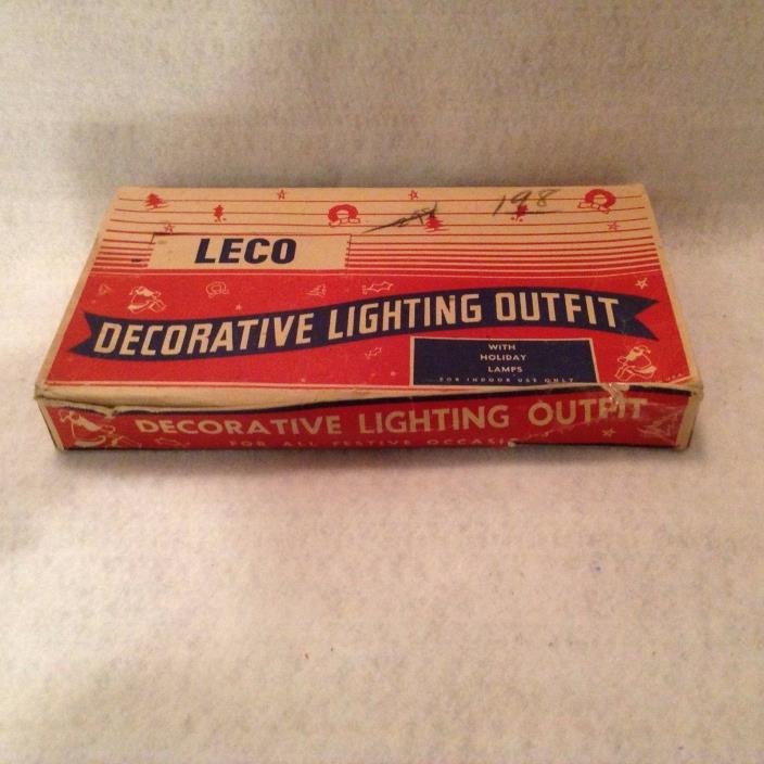 Leco decorative Lightning Outfit, Indoor Lights, 1940's