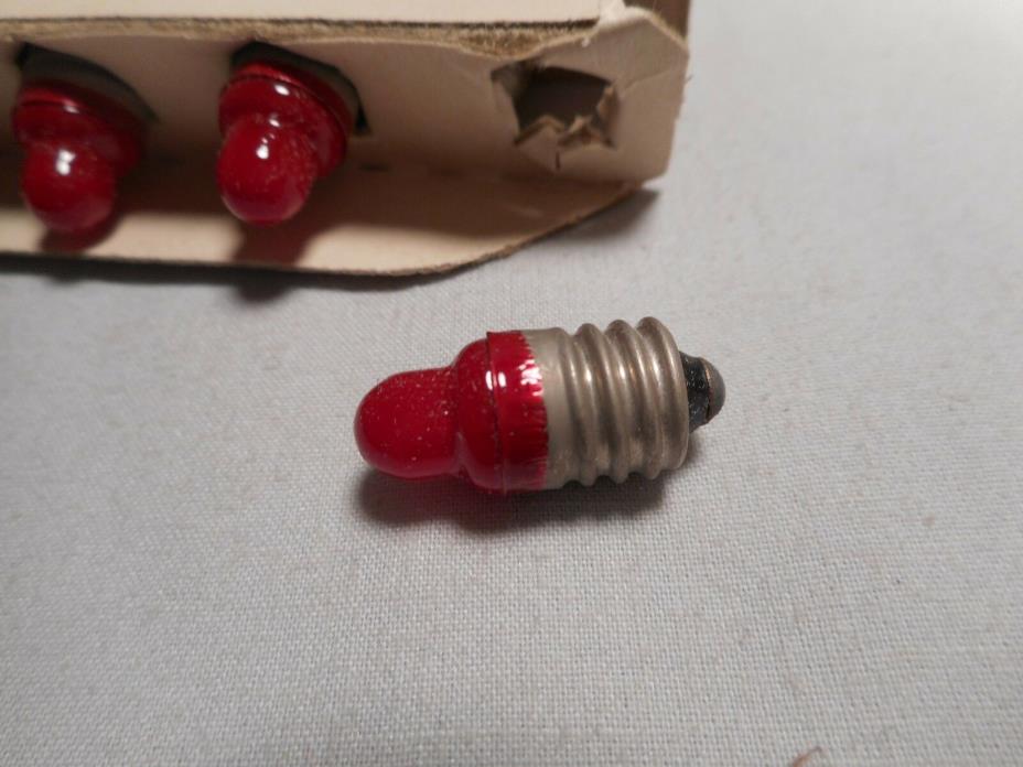 Vintage Lot of 30 RED 222 Light Bulbs