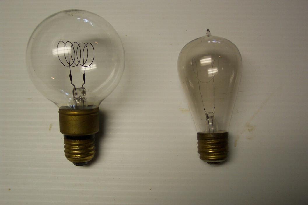 2 vintage light bulbs 1 Ray-O-Health and one unmarked