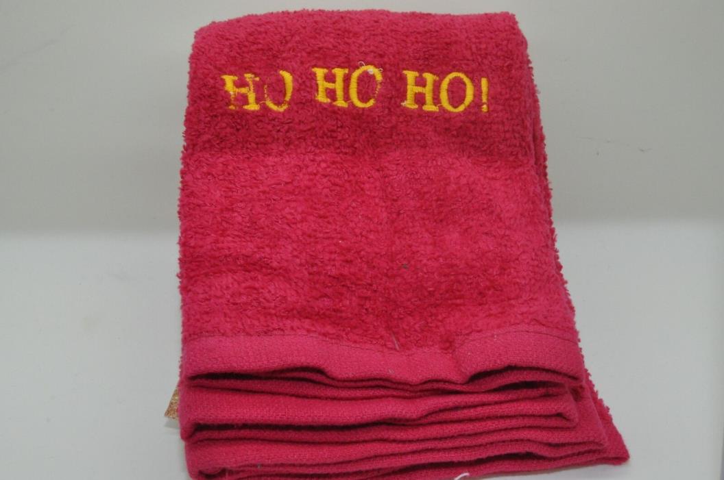 Christmas Holiday, 2 Hand Towels, Kitchen Bathroom, RED