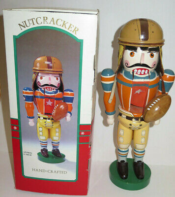 Vintage Football Player Hand Crafted Wooden 15