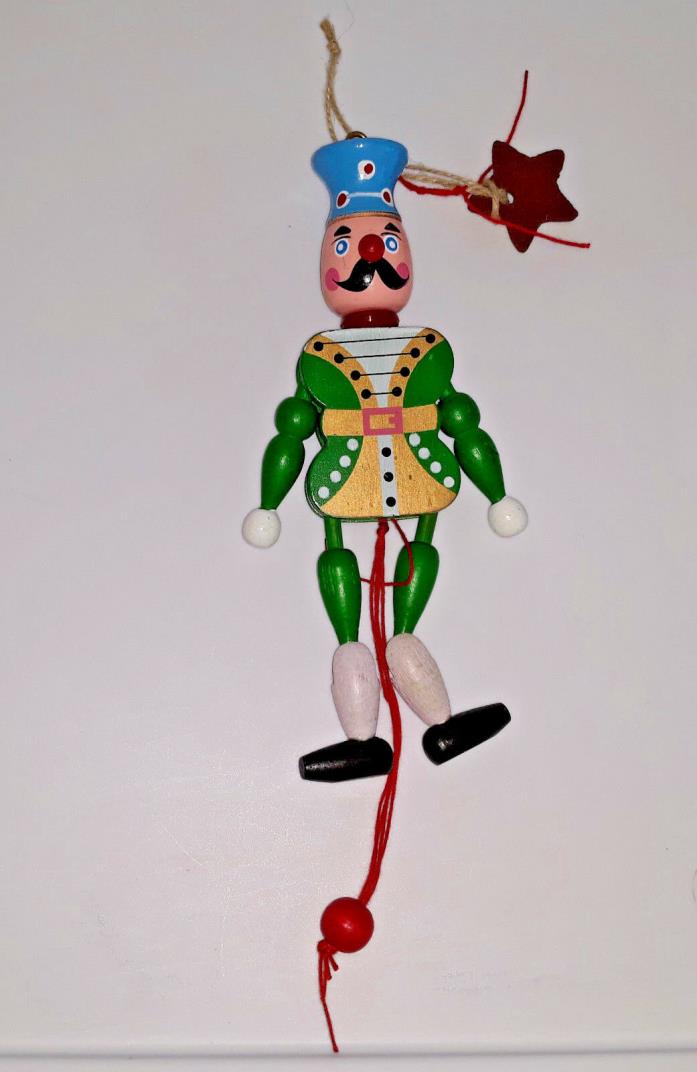 Vintage Wooden Jumping Jack Nutcracker Christmas Ornament Soldier 8