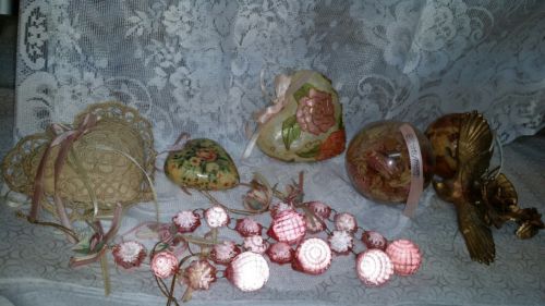 Beautiful Vintage Victorian Christmas Ornaments entire lot!