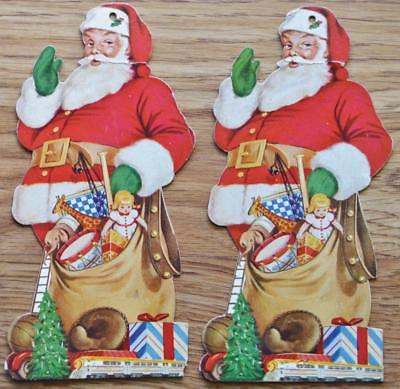 2) United States National Bank Santa Claus Christmas Ornaments San Diego CA
