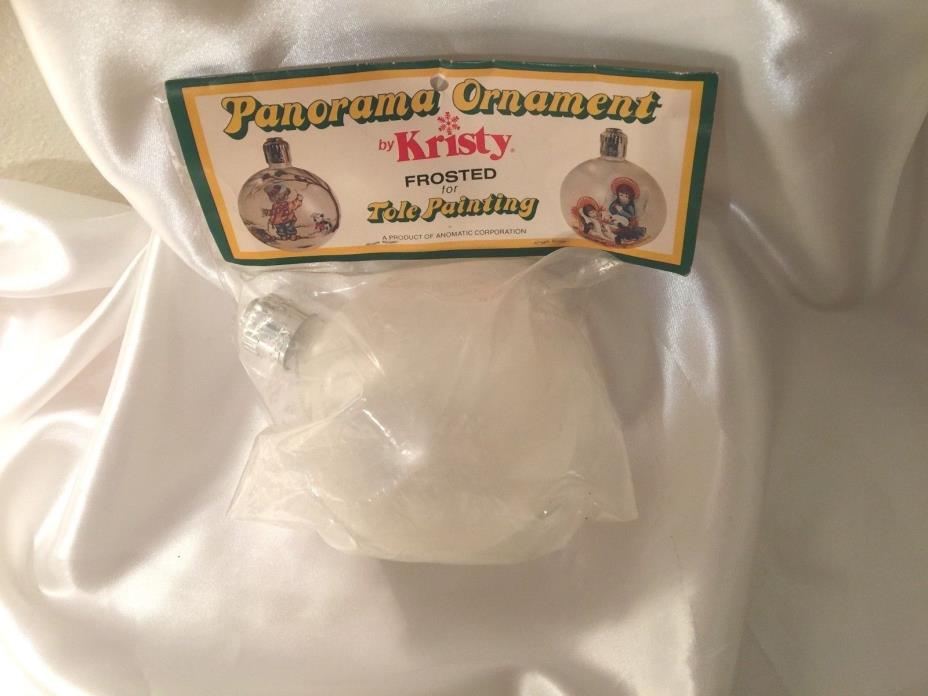 VINTAGE PANORAMA ORNAMENT by KRISTY FROSTED FOR TOLE PAINTING NIP