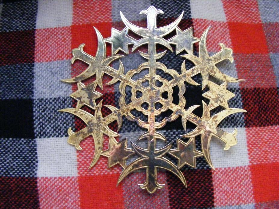 1973 Fritz Kredel  Metropolitan Museum of Art Sterling Snowflake Ornament