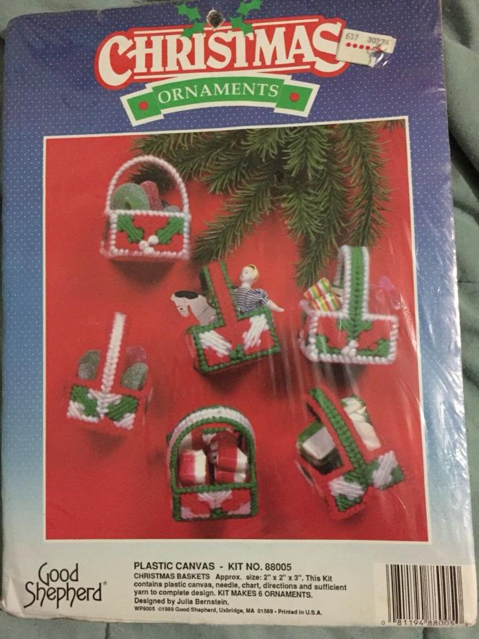Christmas Basket Ornament Kit - Plastic Canvas