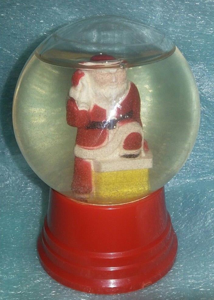 Vintage  Santa On Chimney Christmas Snow Globe - Driss Co - Chicago