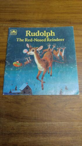 Vintage 1958 Rudolph The Red Nosed Reindeer Paperback Book By Golden Books