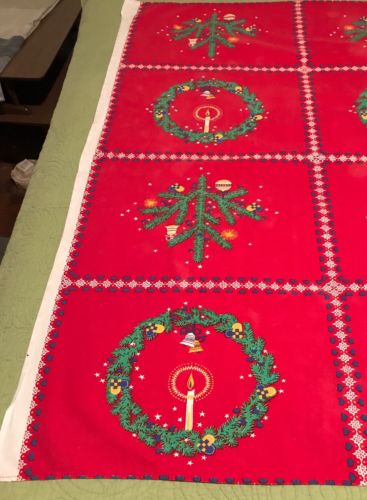 Homemade Vintage Christmas Tablecloth