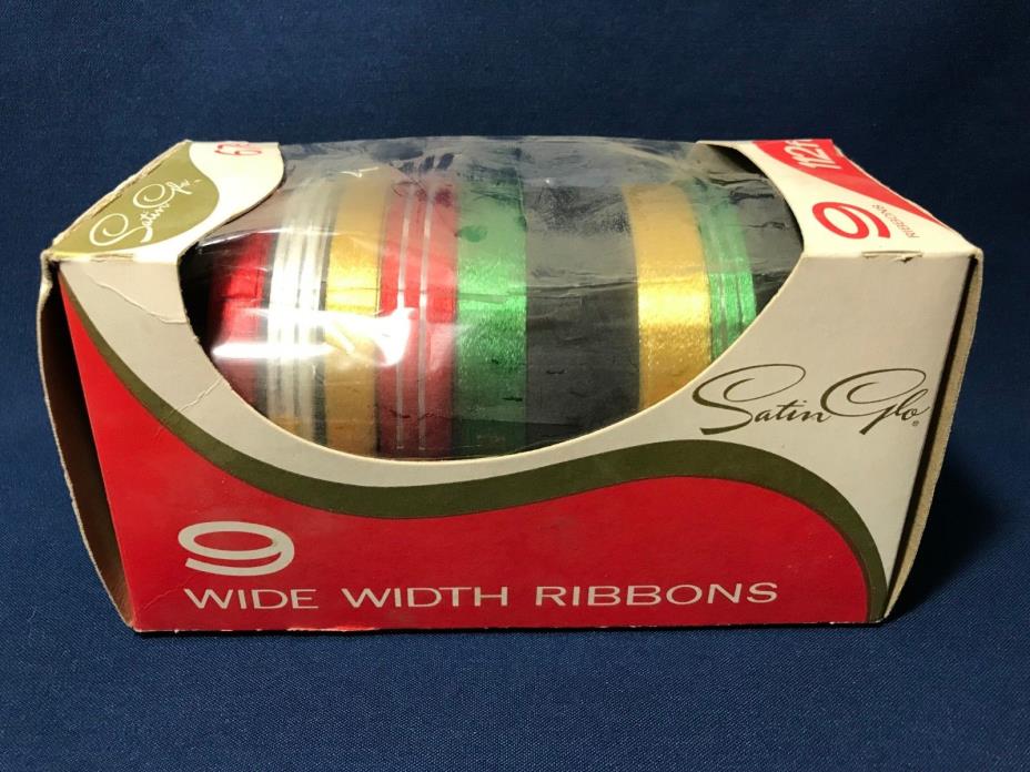 Vintage Satin Glo Ribbon for Gift Present Decoration RARE! Made in the USA!