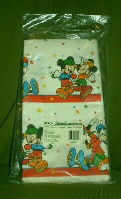 Vintage Beach Disney Mickey Mouse & Friends Table Cover Sealed New