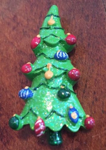 Christmas Tree Holiday Brooch