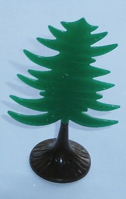 Wonderful Vintage Christmas Evergreen Tree Plasticville BB Hard Plastic