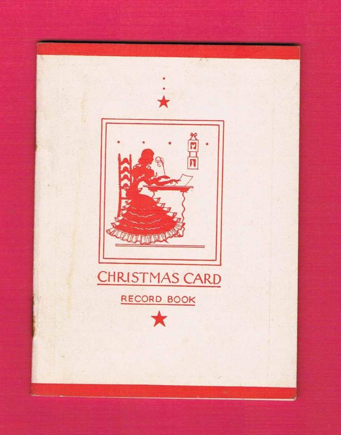 1933 Christmas Card Record Book Wm. E. Coutts Co. Limited Toronto Ontario