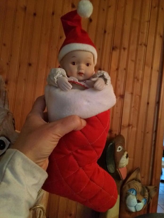 vintage baby in the sock christmas crank music RARE!