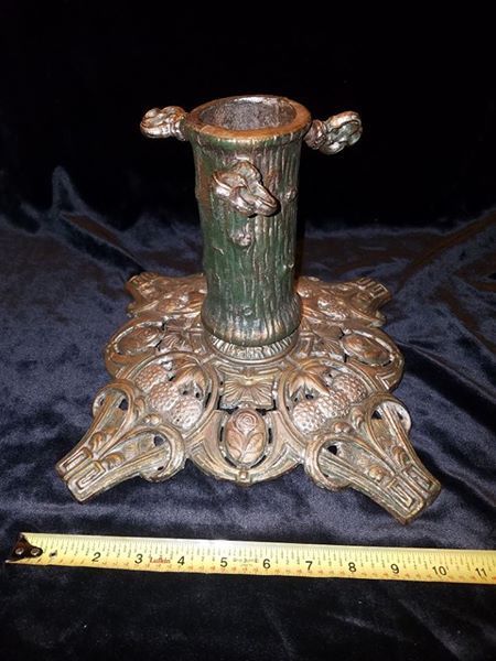 Gorgeous Art Nouveau Antique German Christmas Tree Stand!